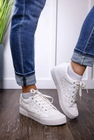 Yellowbox Gallen Faux Leather Lace-Up Paisley  Sneaker