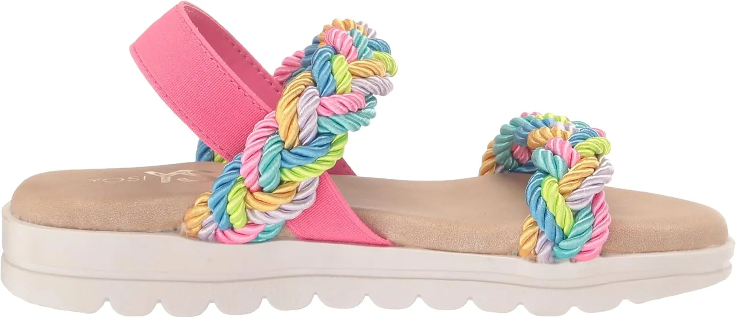 Yosi Samra Miss Bradie Glam Sandal in Silver - Kids