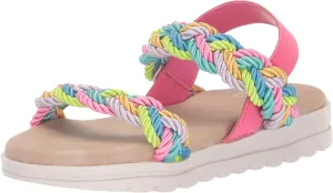 Yosi Samra Miss Bradie Glam Sandal in Silver - Kids
