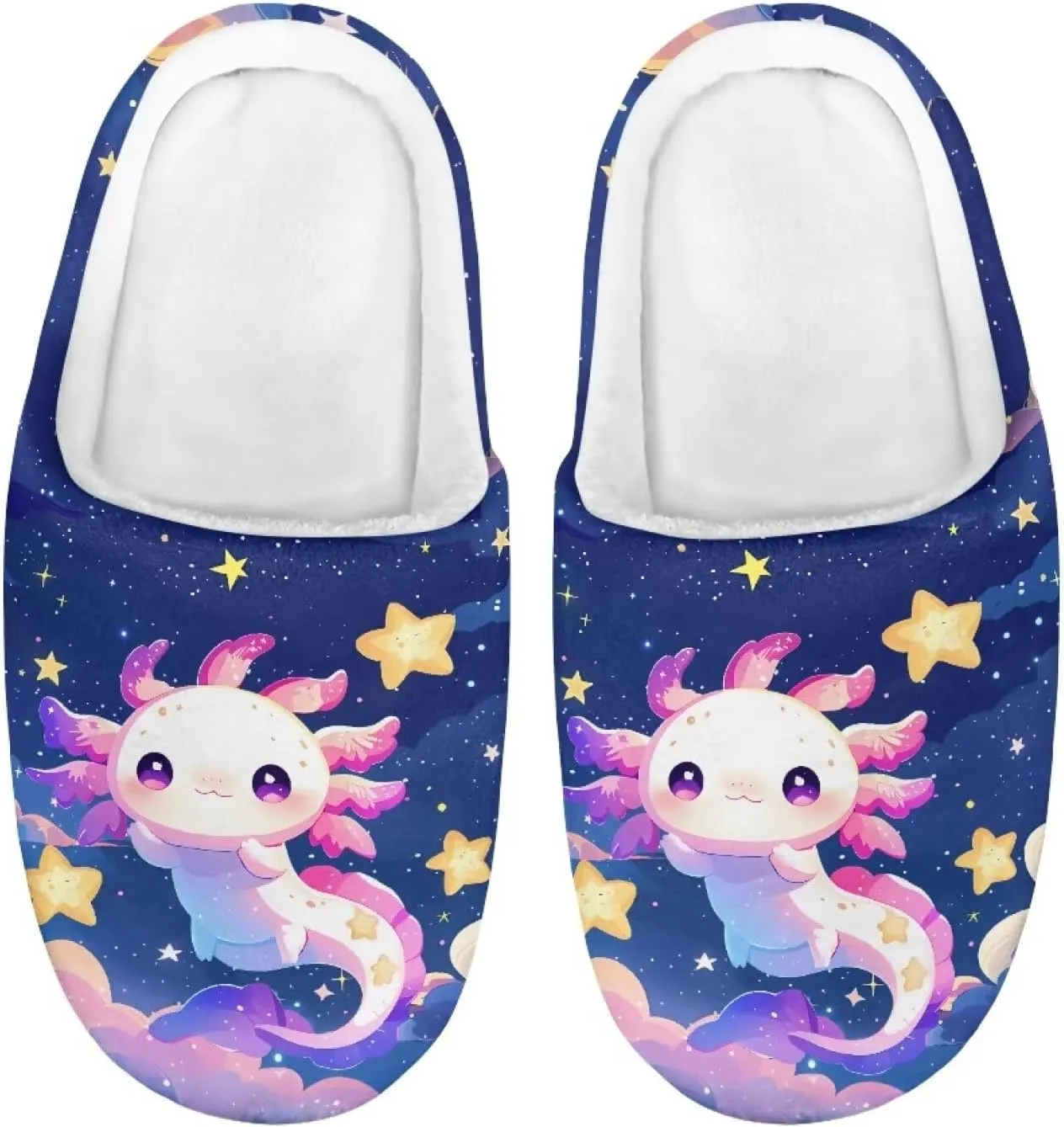 Ystardream Winter Fuzzy House Slippers With Arch Support for Girls Kids Toddlers