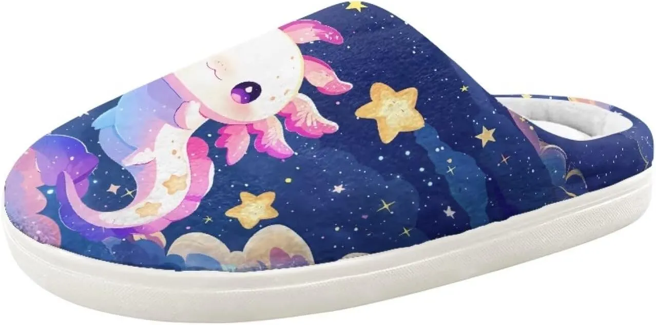 Ystardream Winter Fuzzy House Slippers With Arch Support for Girls Kids Toddlers