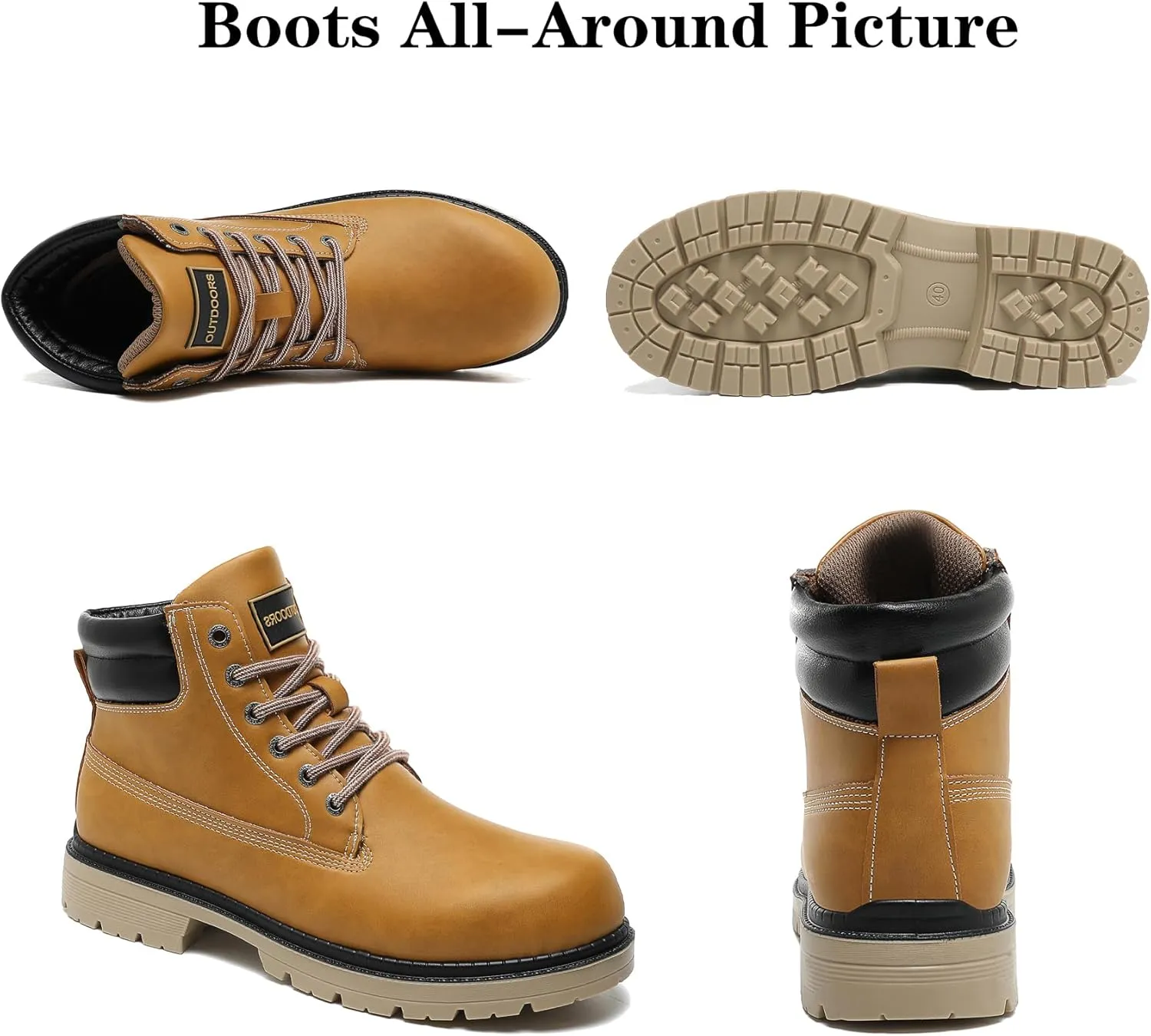 ZEENXIUYA Women's Hiking Boots Men's Chukka Boots Non-slip Outdoor Casual Boot Waterproof Lightweight Comfortable Ankle Lace Up Booties