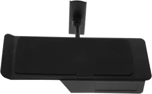 Zerodeko Floating Shoe Shelves Metal Shoe Mount Organizer Anti-Slip Black 2 Tier Space Saving